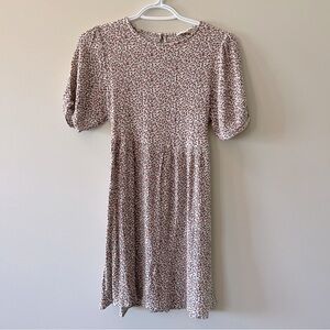 Audrey 3+1 Floral Tie-Back Puff Sleeve Mini Dress